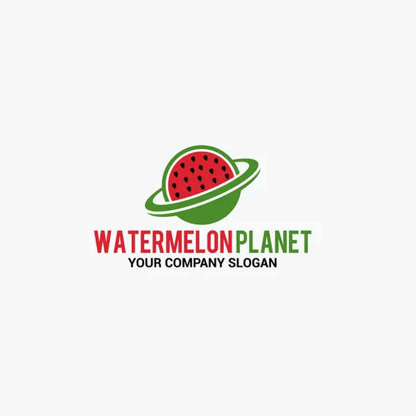 Karpuz Logo Şablonu Tasarım Vektörü