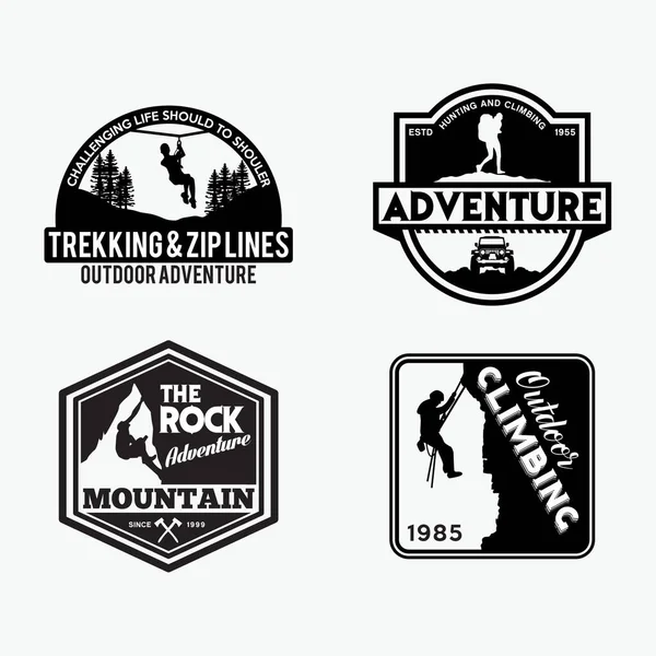 Adventure Badge Und Logo Template Design Vector — Stockvektor