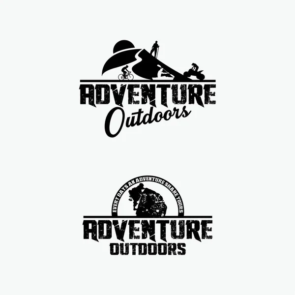 Adventure Badge Und Logo Template Design Vector — Stockvektor