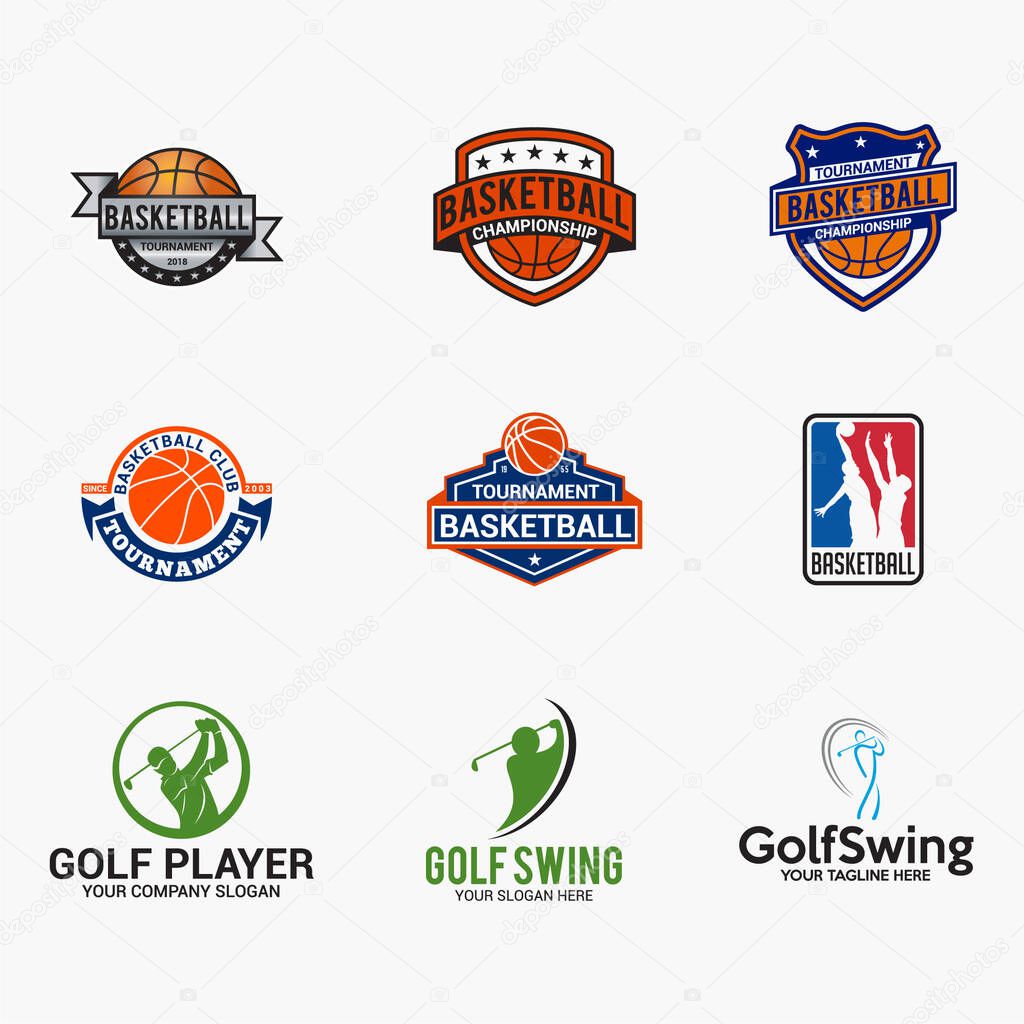 Sports Badges Stickers and Logos