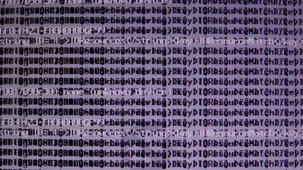 Computer Crash Onbekend Apparaat Bericht Het Computerscherm — Stockvideo