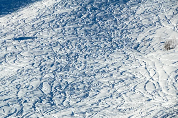 Pistas Esquí Profundo Snowboard Nieve — Foto de Stock