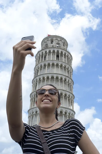 イタリアの selfie を取っている女の子 — ストック写真