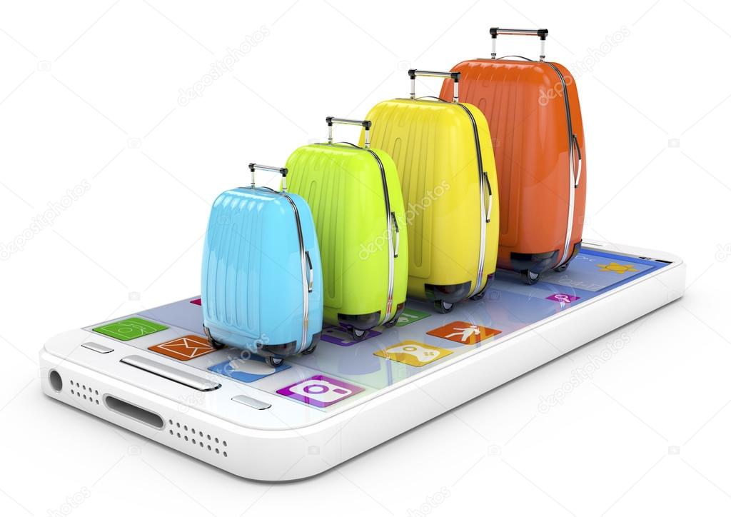 Travel concept with smartphone