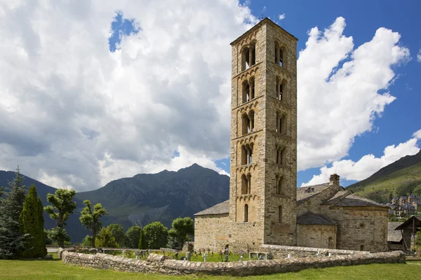 Gereja Romanesque, Catalunya, Spanyol Stok Lukisan  