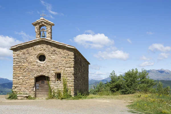 Romaanse hermitage van Sant Salvador de Irgo, Lleida (Spanje) Rechtenvrije Stockfoto's