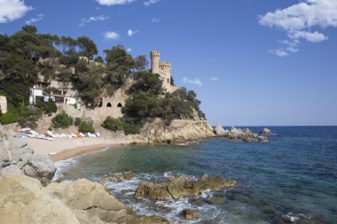 Kale lloret de mar, costa brava, catalonia, İspanya, Avrupa