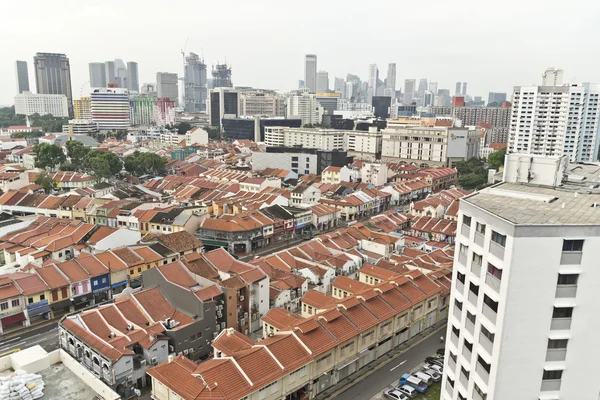 Město pohled ve čtvrti zvané Malá Indie v Singapuru — Stock fotografie