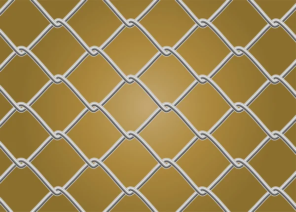 Chain link fence — Stock Vector © alekup #5265485