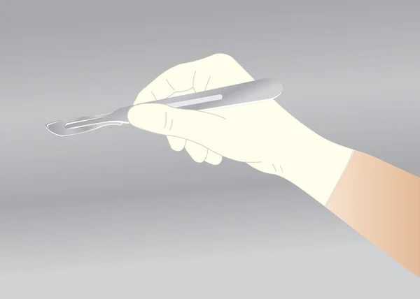 Neşteri cerrahi bıçak — Stok Vektör
