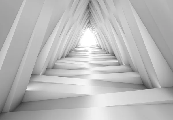 Túnel abstracto en las notas grises. La luz al final del túnel —  Fotos de Stock