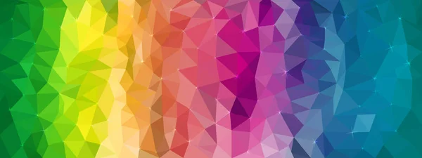 Astratto Sfondo Multicolore Con Triangoli Stelle Scintillanti Spettro Tutti Colori — Foto Stock
