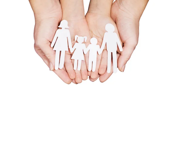 Mother Child Hold Family Cut Out Paper Hands Conceptual Family Stock Image