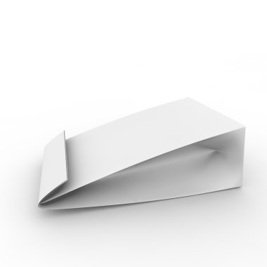 Boş beyaz paket yemek için