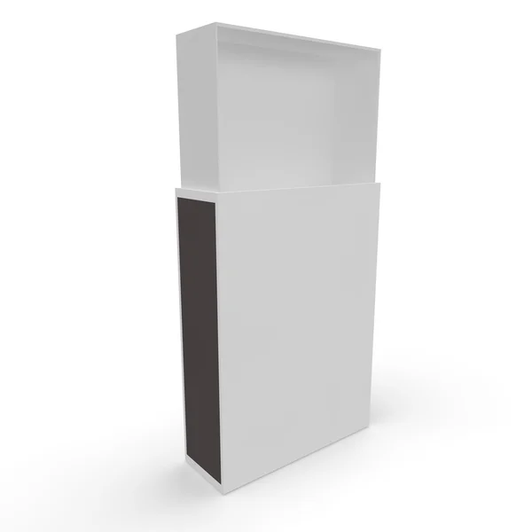 Шаблон - пустой спичечный коробок — стоковое фото