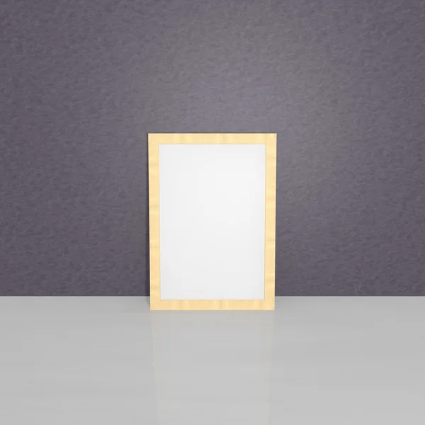 Blank frame on the floor — Stock Photo, Image