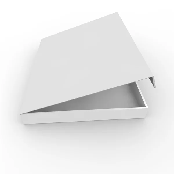Белый пустой ящик — стоковое фото