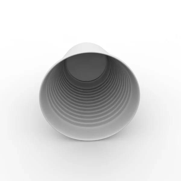 Biały plastikowy kubek — Zdjęcie stockowe