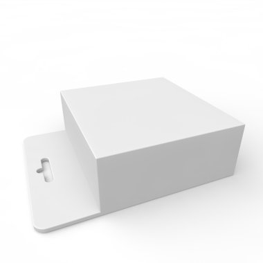 Farklı ürünler için boş beyaz kutu