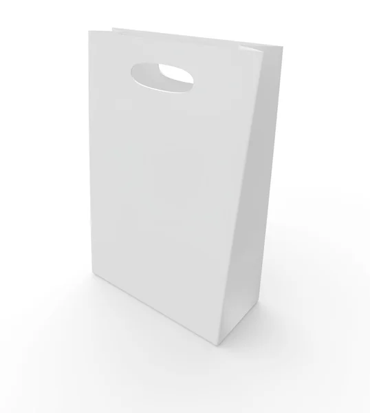 Pacchetto vuoto bianco — Foto Stock
