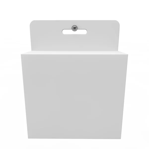 Caja blanca en blanco para diferentes productos — Foto de Stock