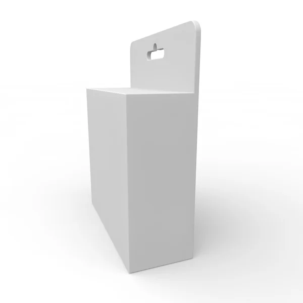 Caja blanca en blanco para diferentes productos — Foto de Stock