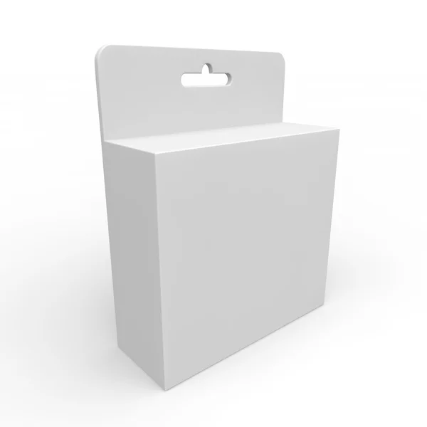 Farklı ürünler için boş beyaz kutu — Stok fotoğraf