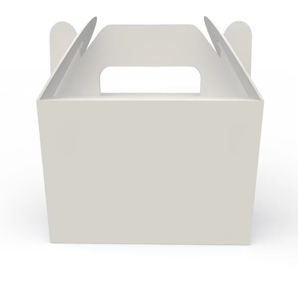 Caja blanca para regalos — Foto de Stock