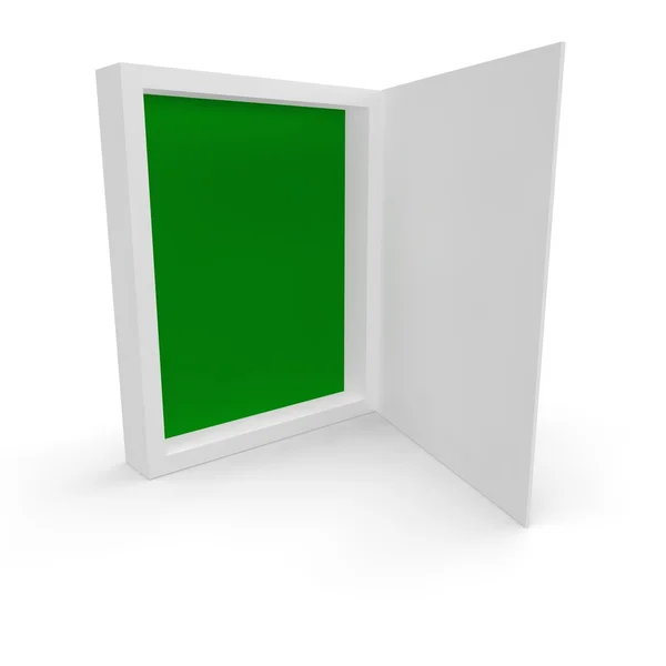 Blank white box for the disk — Stock Photo, Image