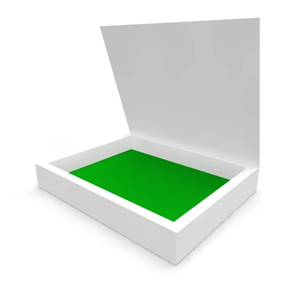 Caja blanca en blanco para el disco — Foto de Stock