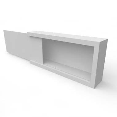 Hediyeler ve ürünler için boş beyaz kutu