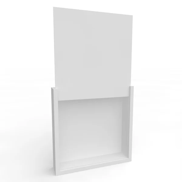 Caja blanca en blanco para regalos y productos — Foto de Stock