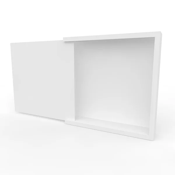 Blank white box for gifts and products — Stock Photo, Image