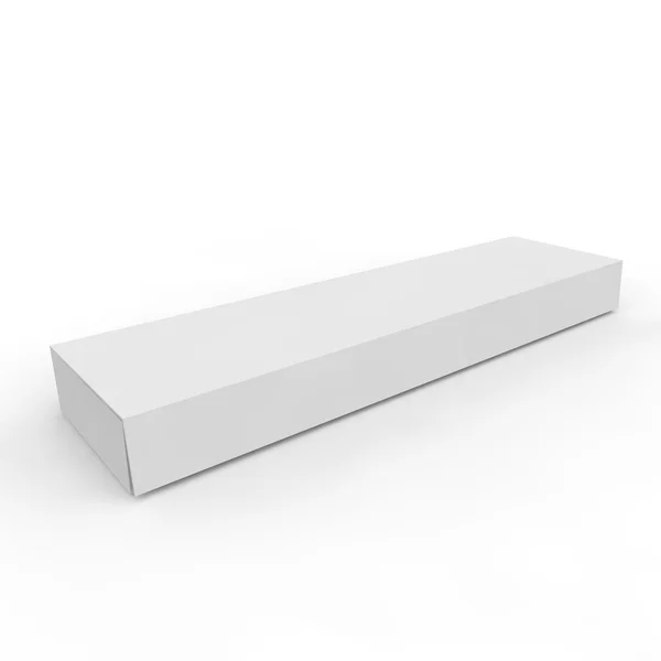 Caja blanca en blanco para joyas y otros regalos — Foto de Stock