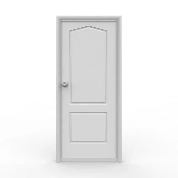 White closed door — Stock Photo, Image