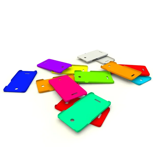 Plastic hoesjes voor uw telefoon — Stockfoto