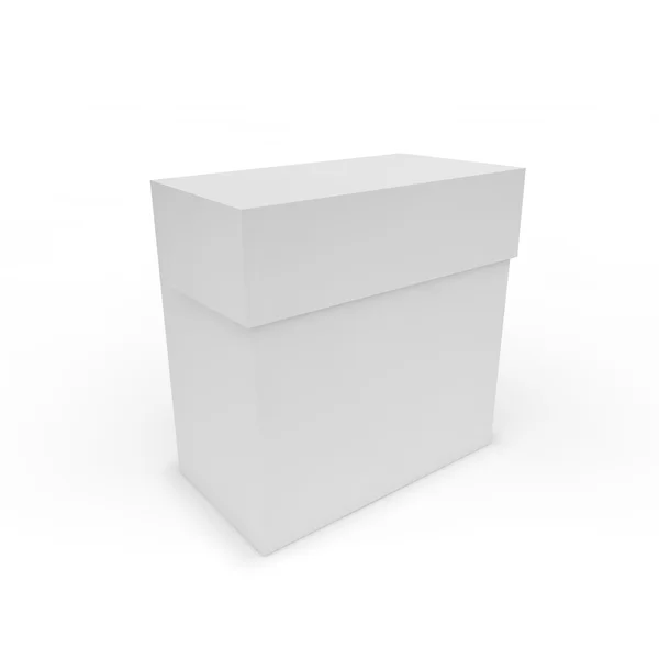 Blank white box — Stock Photo, Image