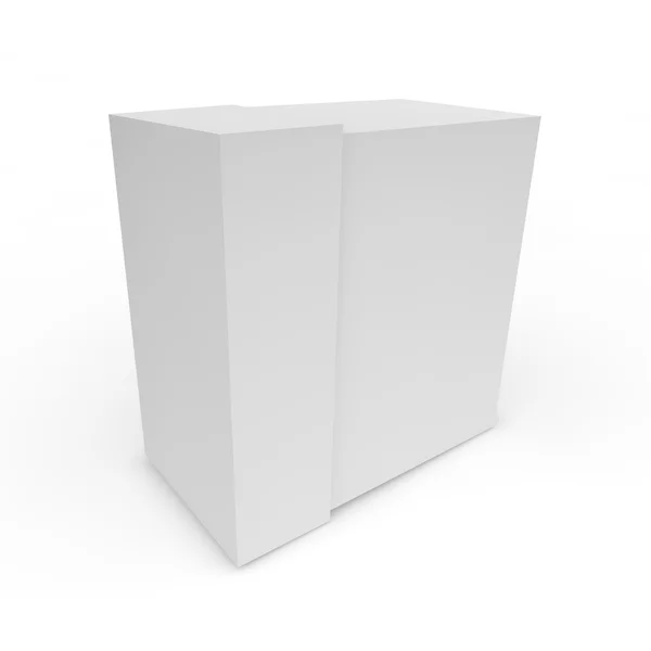 Blank white box — Stock Photo, Image