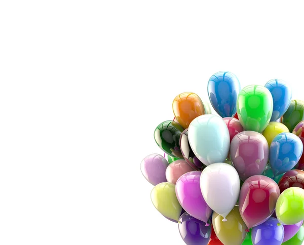 Balon warna-warni dalam konjungsi — Stok Foto