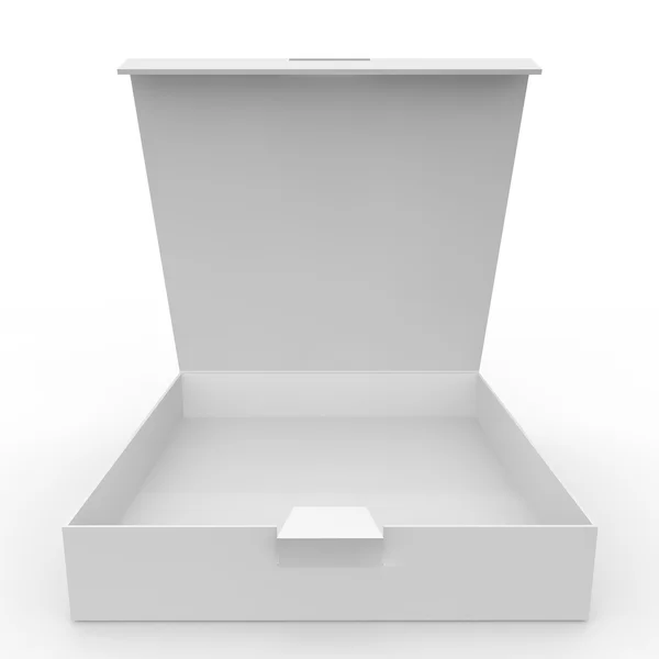 White blank box with clasp — Stock Photo, Image
