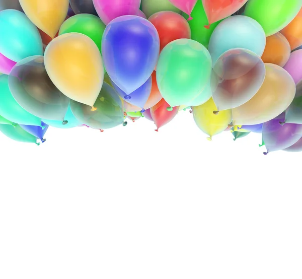 彩色气球的框架 — 图库照片