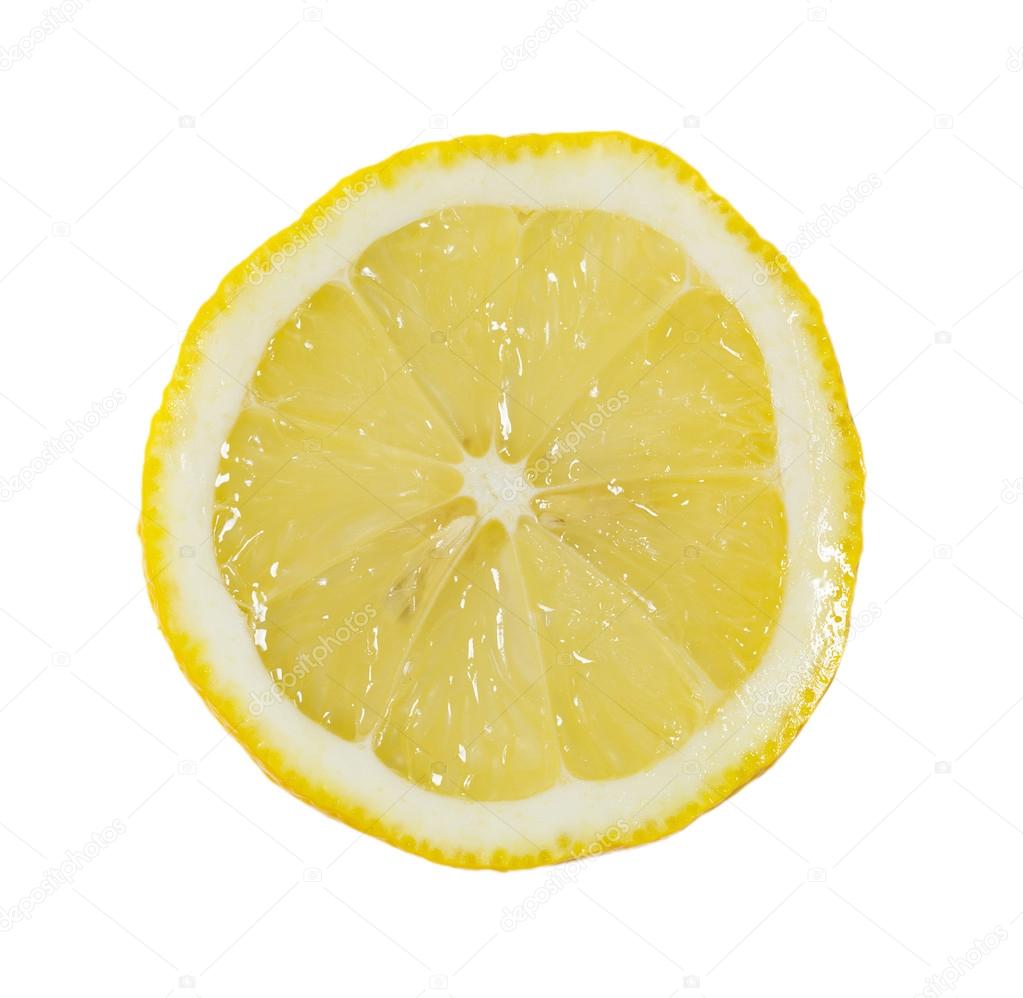 Slice of lemon in macro scale