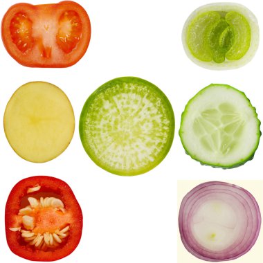 Sebze izole arka plan üzerinde topluluğu