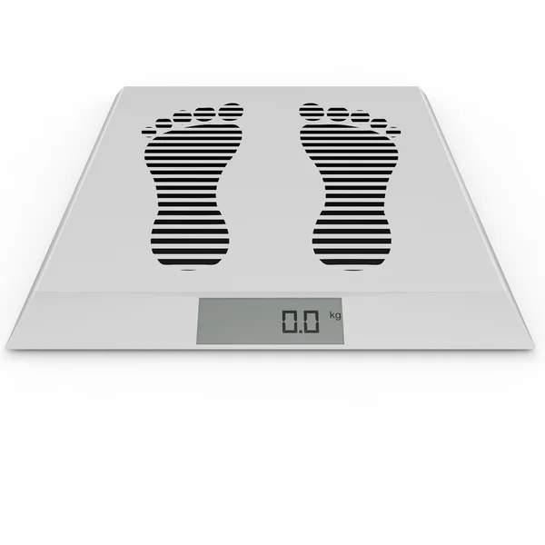 Floor electronic scales — Stock Photo, Image