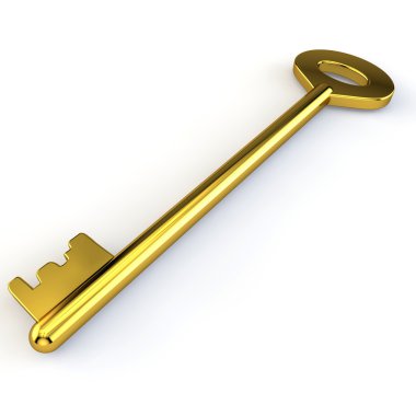 Altın büyük kapı anahtarı