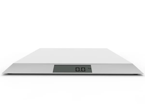 Электронные весы показывают - ноль килограмм — стоковое фото