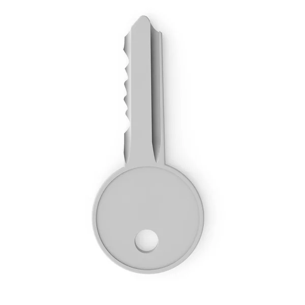 Образец. Белый ключ от двери — стоковое фото