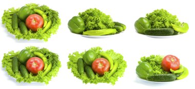 Koleksiyon. Salata, acı biber, Bulgar biber