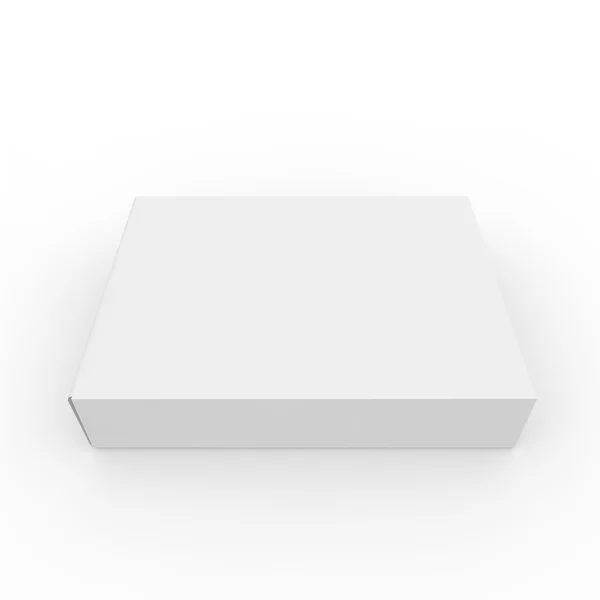 Tabletler ve diğer ürünler için beyaz boş kutu — Stok fotoğraf