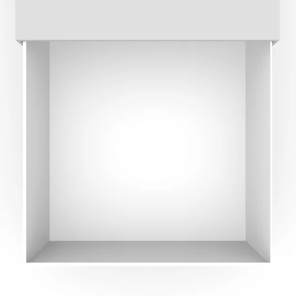 Open empty white box — Stock Photo, Image